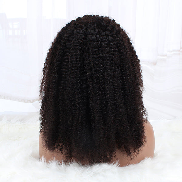 13x4 Lace Front Wigs Afro Curly 150% Density Human Hair Wigs