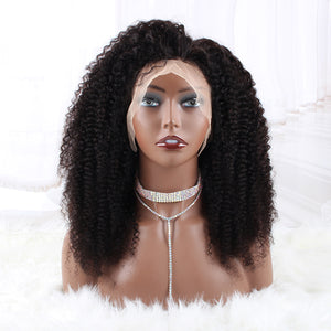 13x4 Lace Front Wigs Afro Curly 150% Density Human Hair Wigs