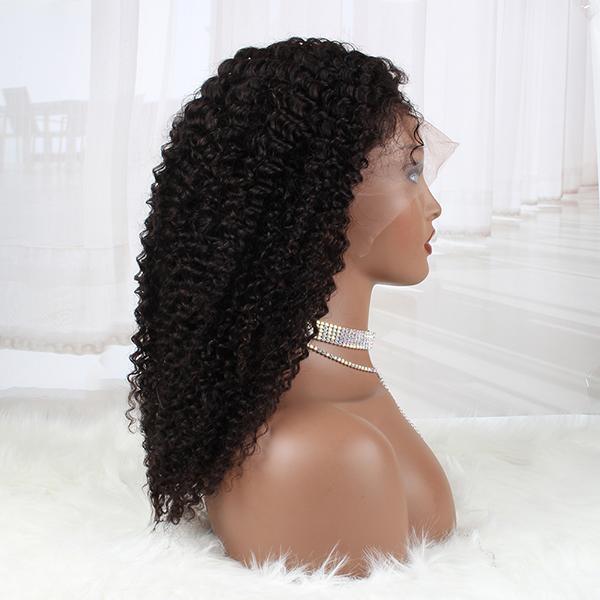 13x4 Lace Front Wigs Kinky Curly 150% Density Real Human Hair Wigs