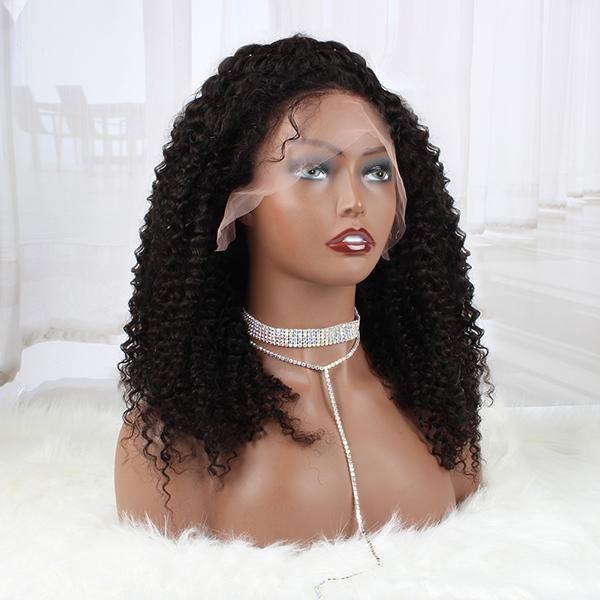 13x4 Lace Front Wigs Kinky Curly 150% Density Real Human Hair Wigs