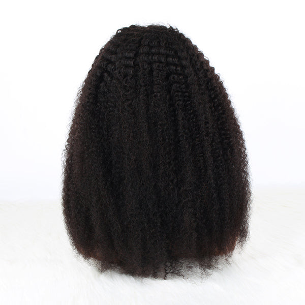 OrderWigsOnline Afro Curly Headband Wigs 100% Human Hair (Get Free Trendy Headband)